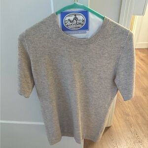 Pure Gray Cashmere Tshirt 6